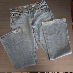 Vintage Y2K  Abercrombie & Fitch AF Flare Denim Jeans Light Wash Blue 31